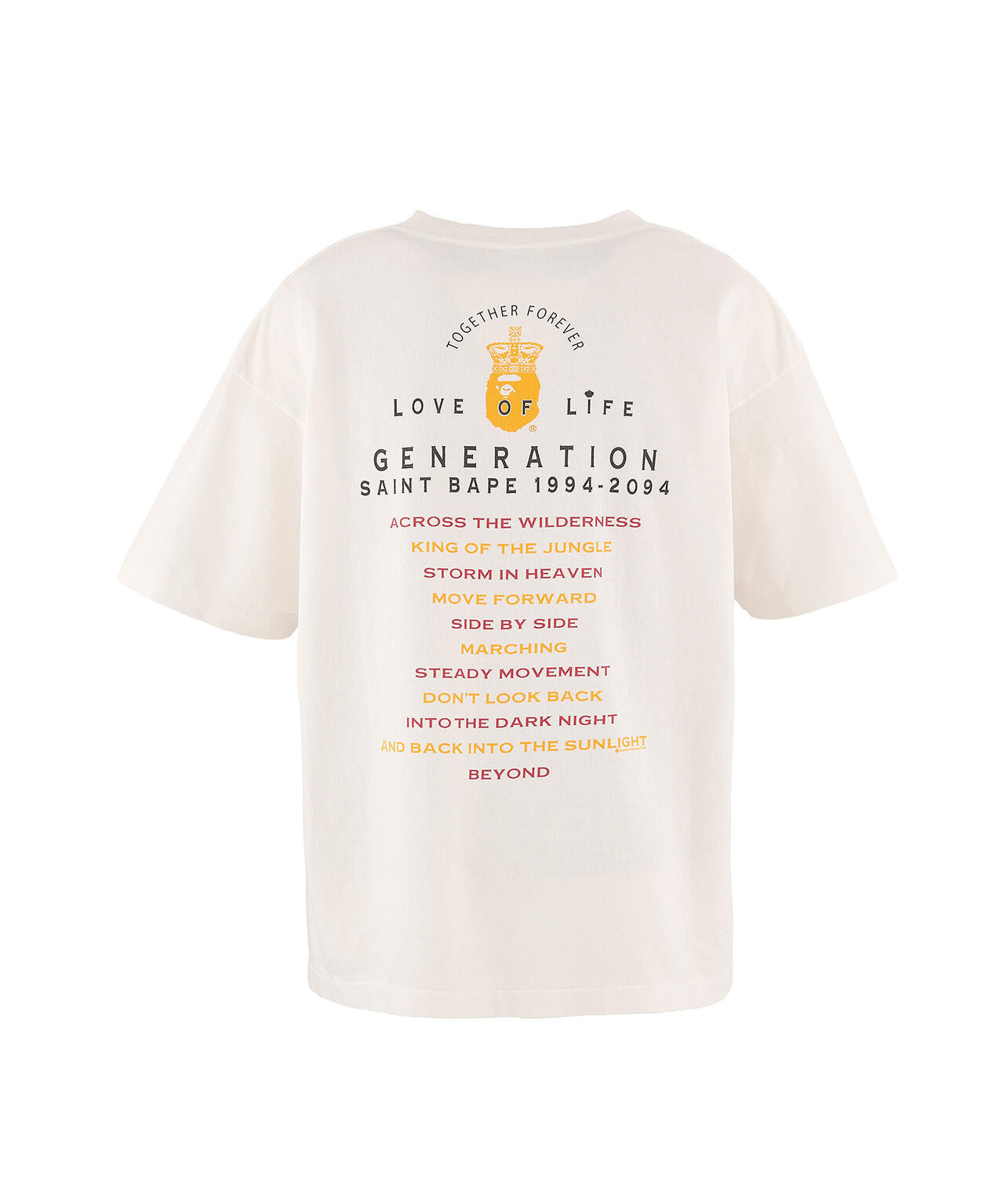 SAINT MICHAEL/セントマイケル/BAPE_SS TEE/GENERATION/WHITE