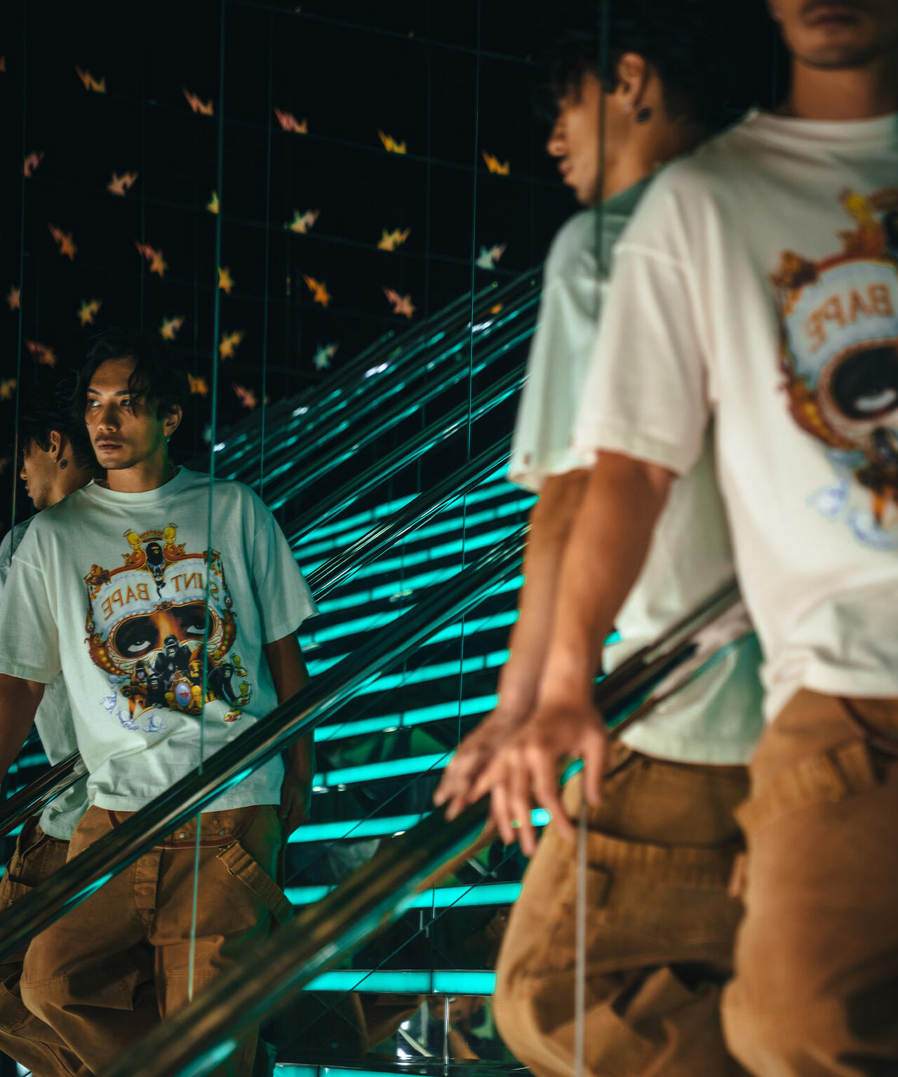 SAINT MICHAEL/セントマイケル/BAPE_SS TEE/GENERATION/WHITE