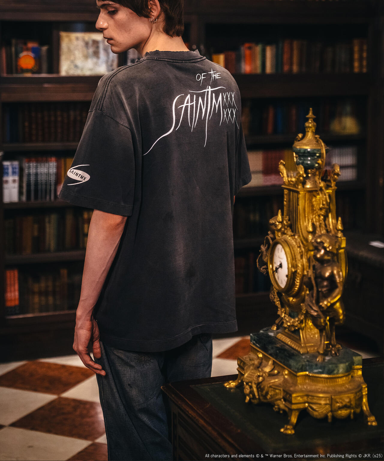 SAINT MICHAEL/セントマイケル/HP_SS TEE/SORCERER'S STONE/BLACK