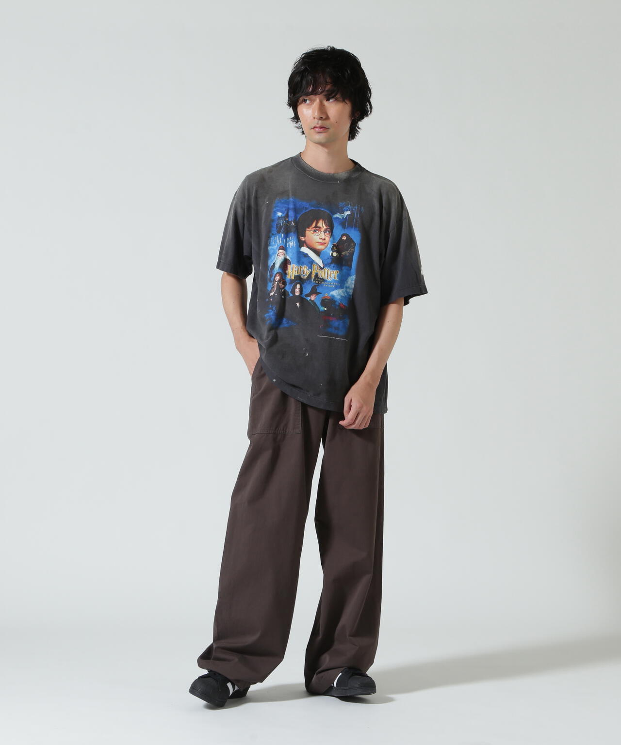 SAINT MICHAEL/セントマイケル/HP_SS TEE/PHILSPHR'S STONE/BLACK