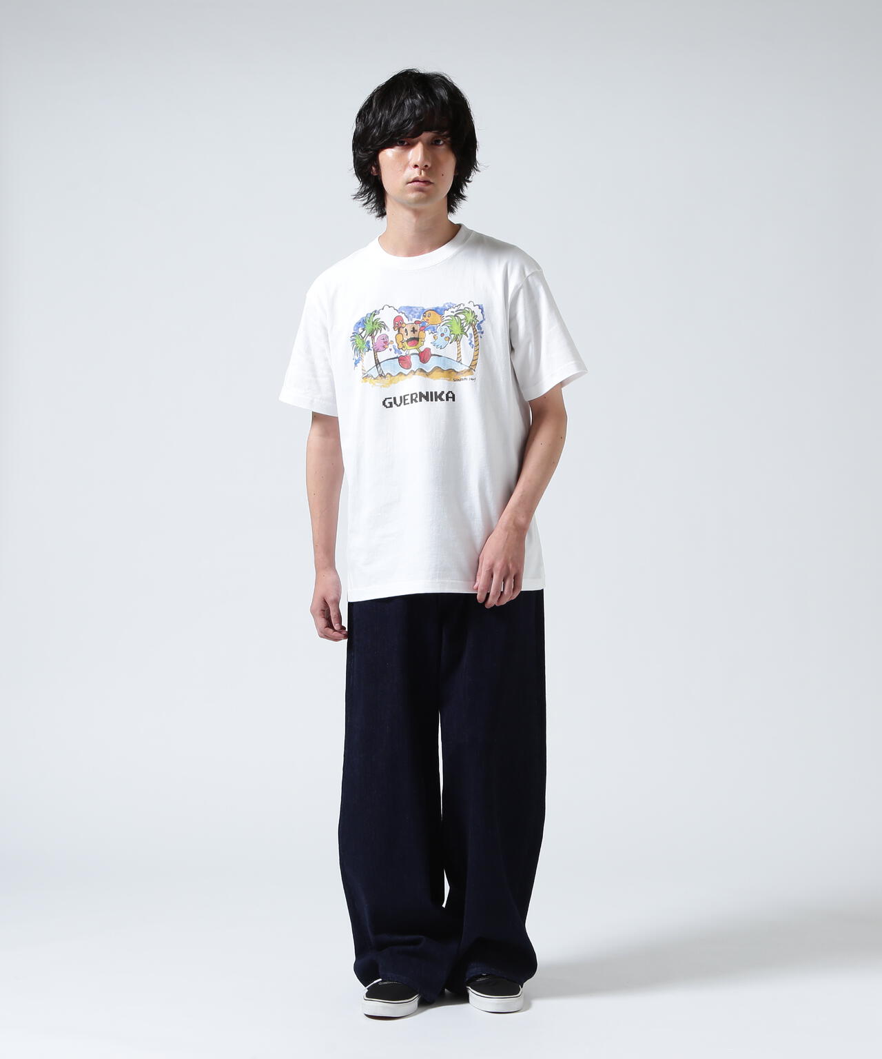 guernika×パックマン/PAC-MAN PRINT T-SHIRT/LIVE-PAINT