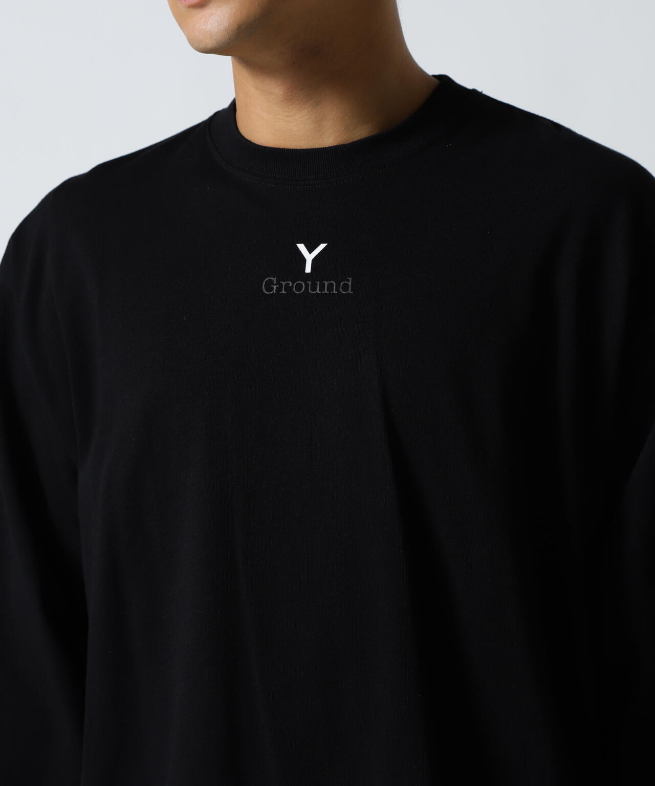 Ground Y×NEW ERA /LOGO OVERSIZED PERFORMANCE LS TEE