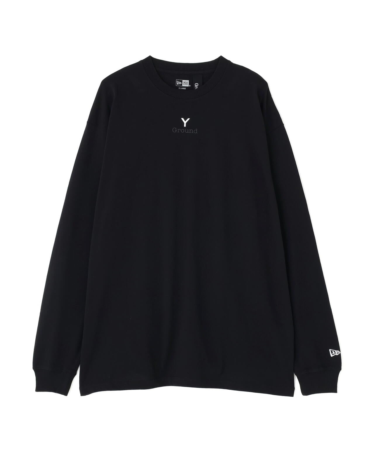 Ground Y×NEW ERA /LOGO OVERSIZED PERFORMANCE LS TEE