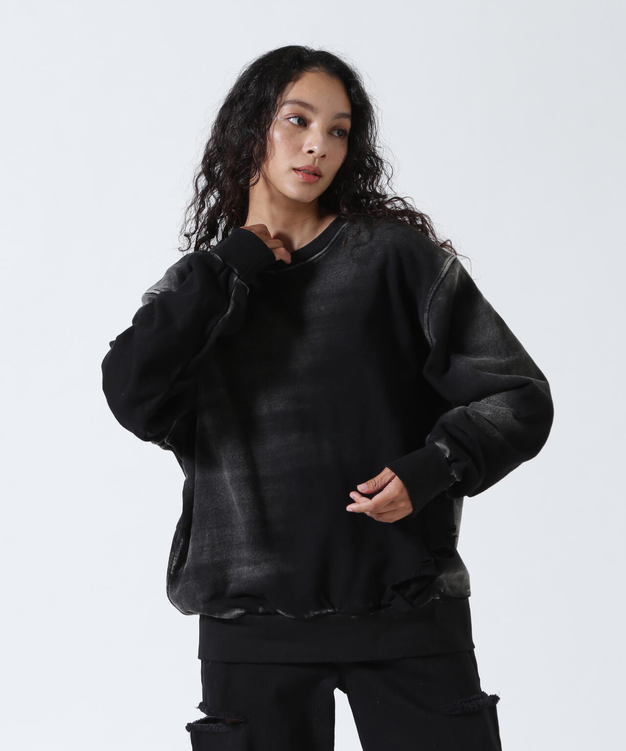 KMRii/ケムリ/Serpent Cross Pullover