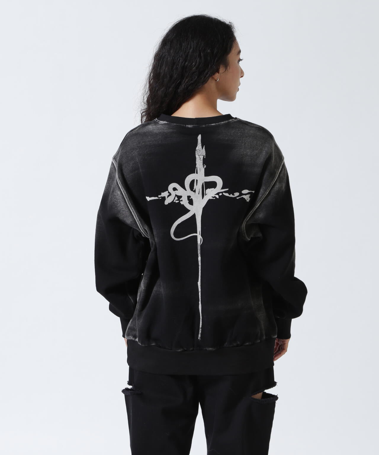 KMRii/ケムリ/Serpent Cross Pullover