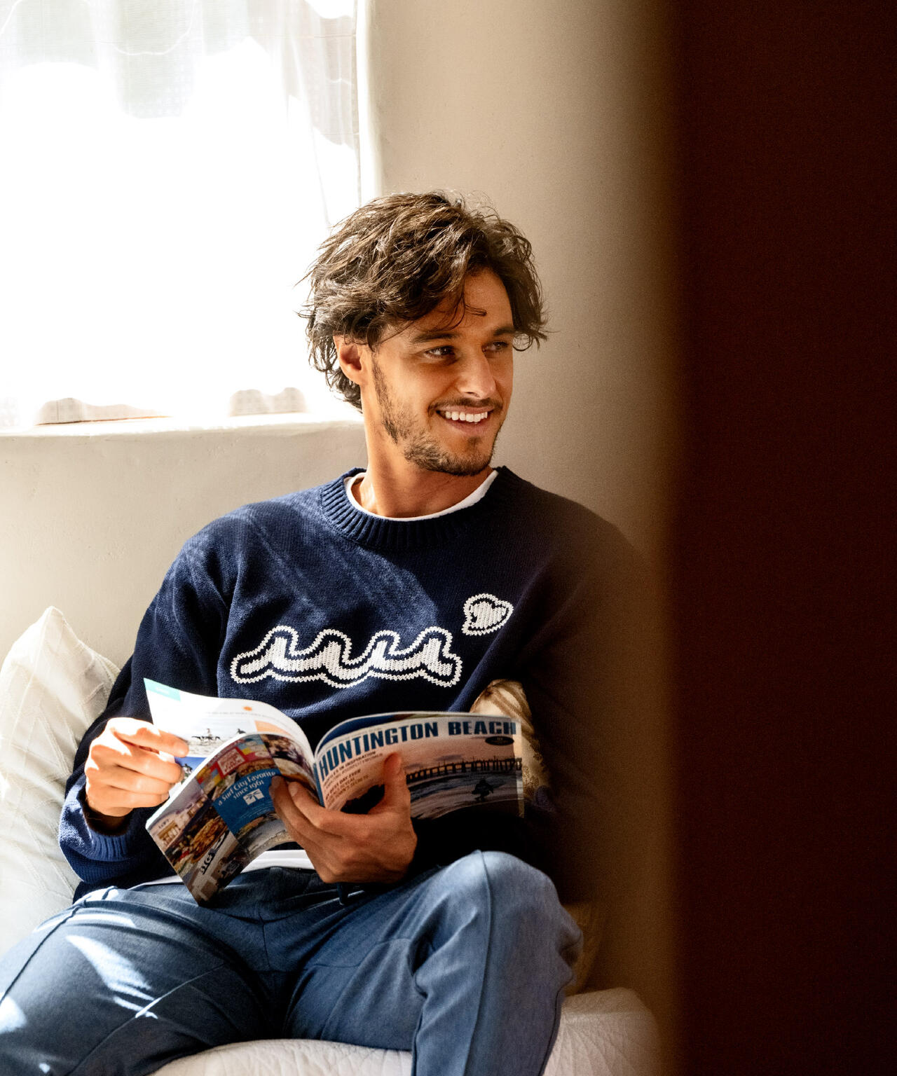 muta MARINE/ムータ マリン/別注 WAVE CREW KNIT