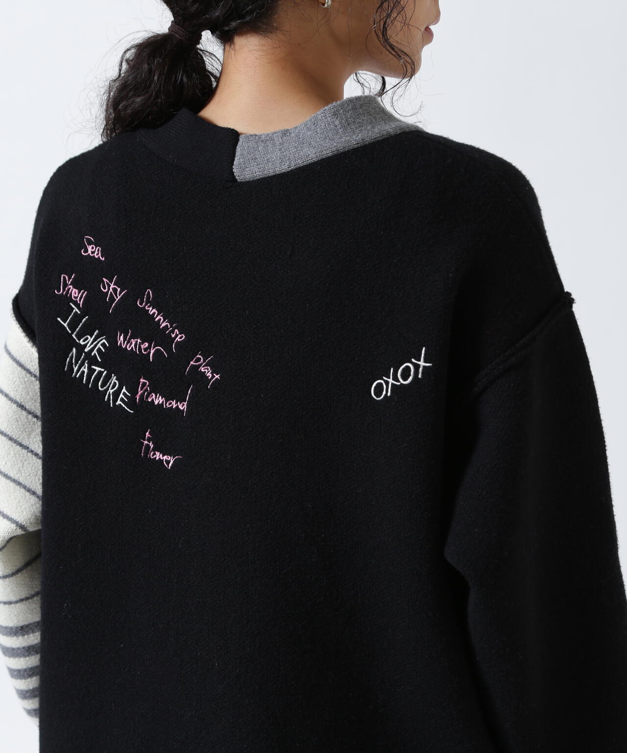 AULA AILA/アウラアイラ/MESSAGE LOGO CARDIGAN