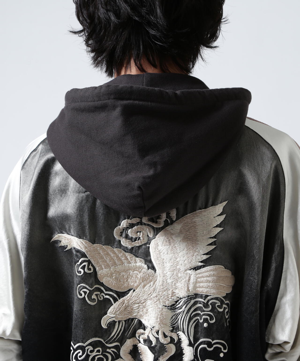 Maison MIHARAYASUHIRO/Reversible Hoodie Layered Souvenir Jacket