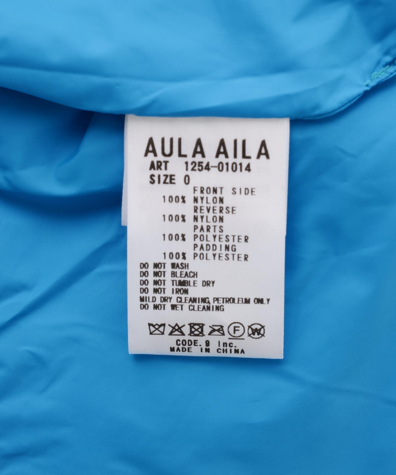 AULA AILA/アウラアイラ/REVERSIBLE MONSTER COAT/リバーシブルモンスターコート
