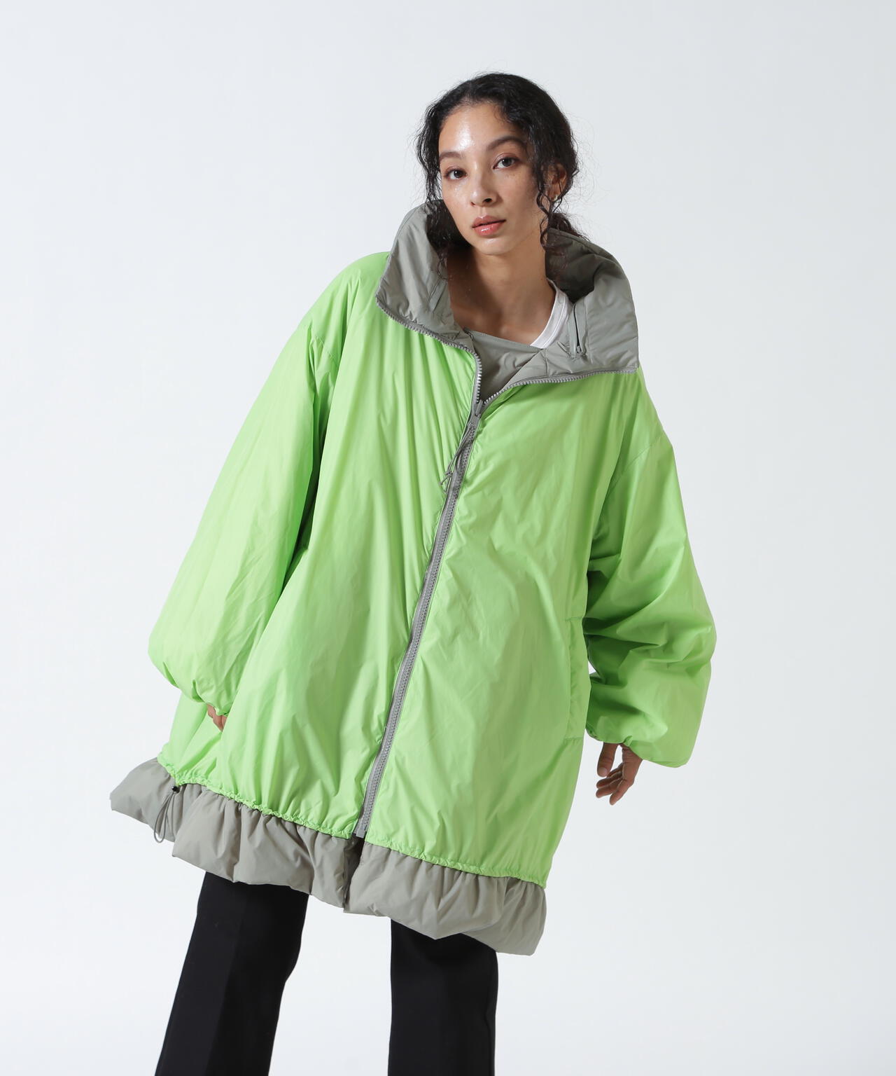 AULA AILA/アウラアイラ/REVERSIBLE MONSTER COAT/リバーシブルモンスターコート