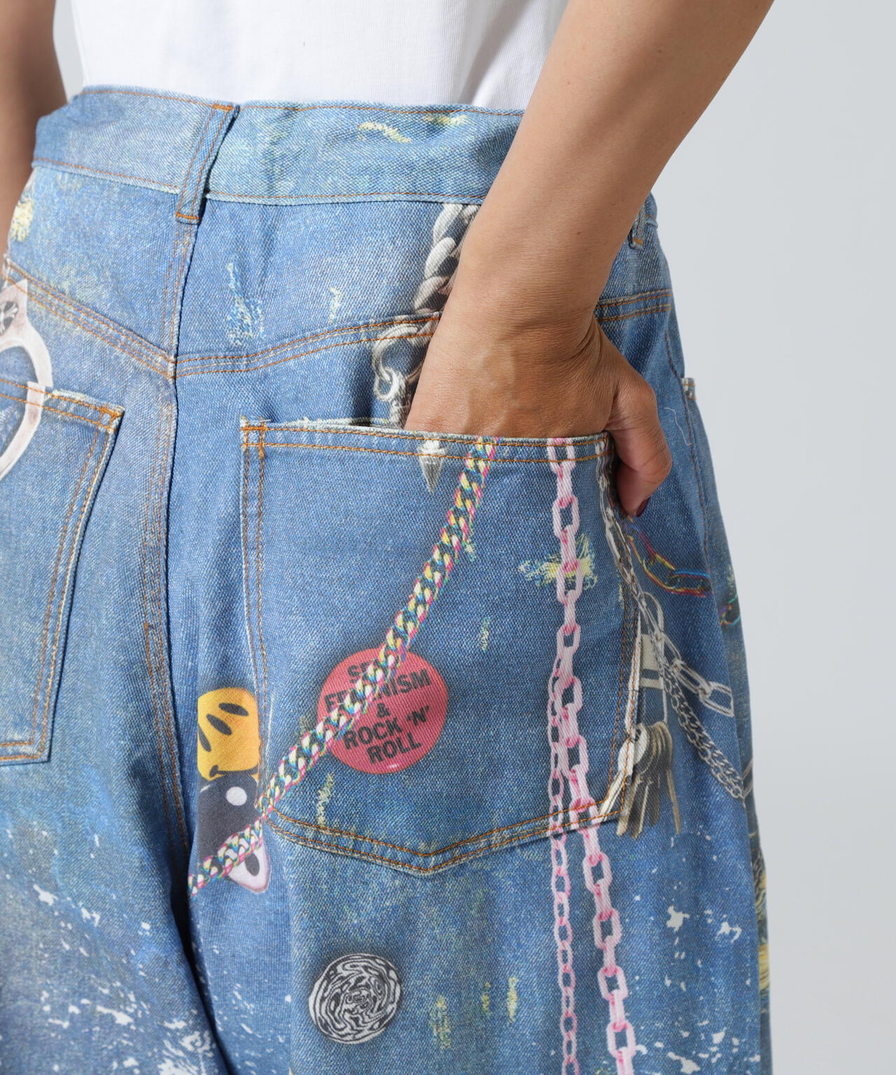 FR(13)NDS/フレンズ/TROMPEL'OEIL DENIM PANTS