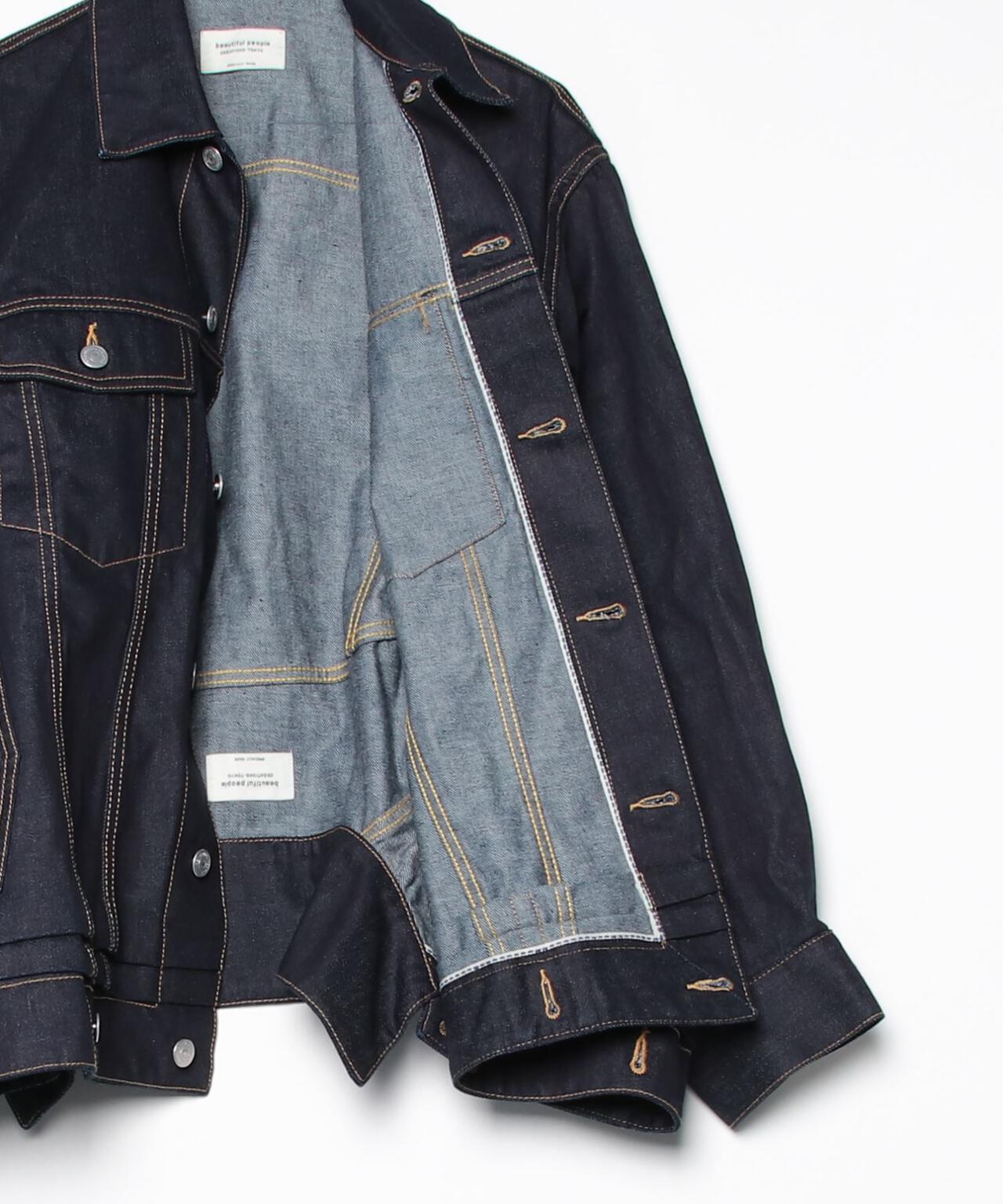 beautiful people/ビューティフルピープル/double-end selvedge denim blouson