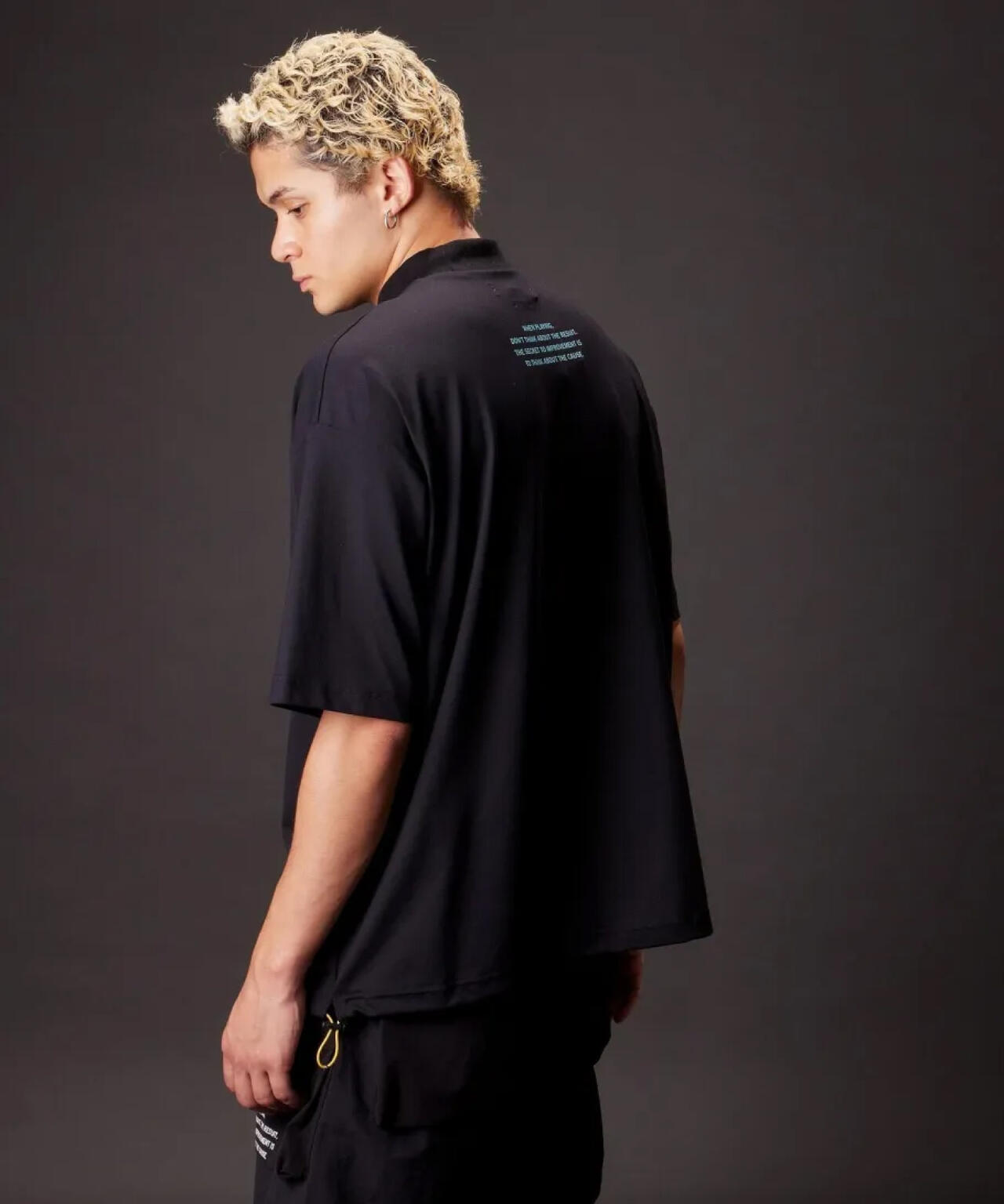 THE SWINGGGR/ザ スウィンガー/DOUBLE COL MOCK NECK TEE