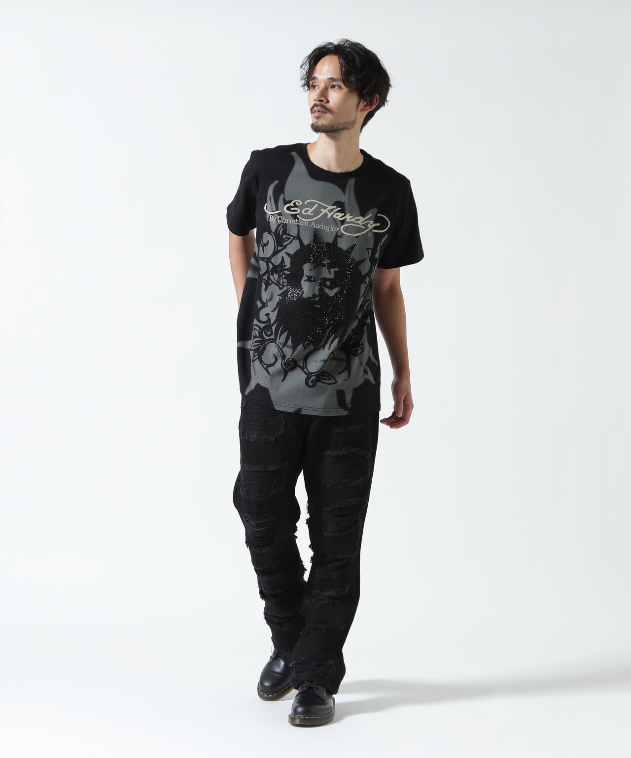 Ed Hardy/エド ハーディー/ECST SS TEE_ROSE