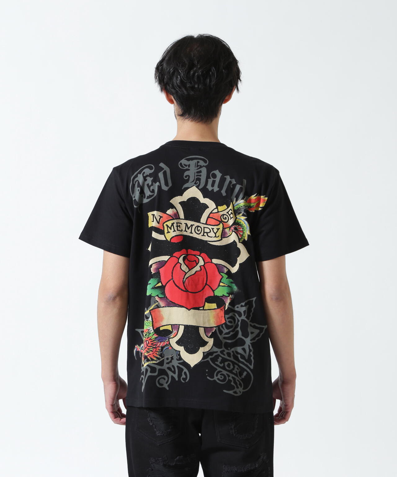 Ed Hardy/エド ハーディー/ECST SS TEE_ROSE