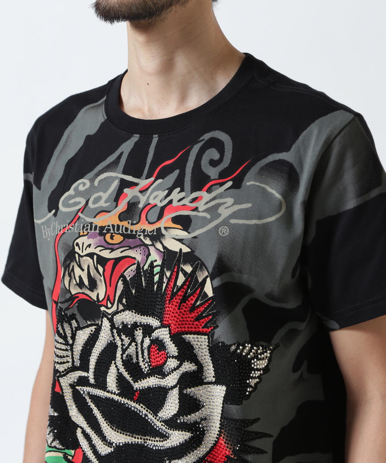 Ed Hardy/エド ハーディー/ECST SS TEE_ROSE