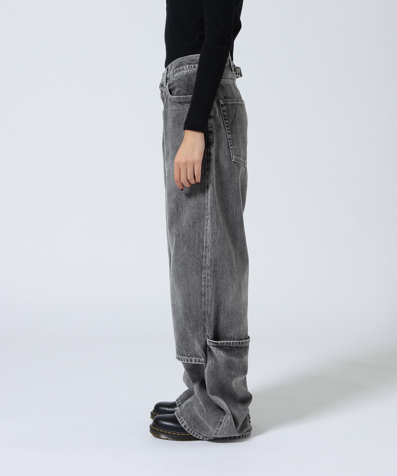 beautiful peopl/ビューティフルピープル/selvedge denim flip hem pants