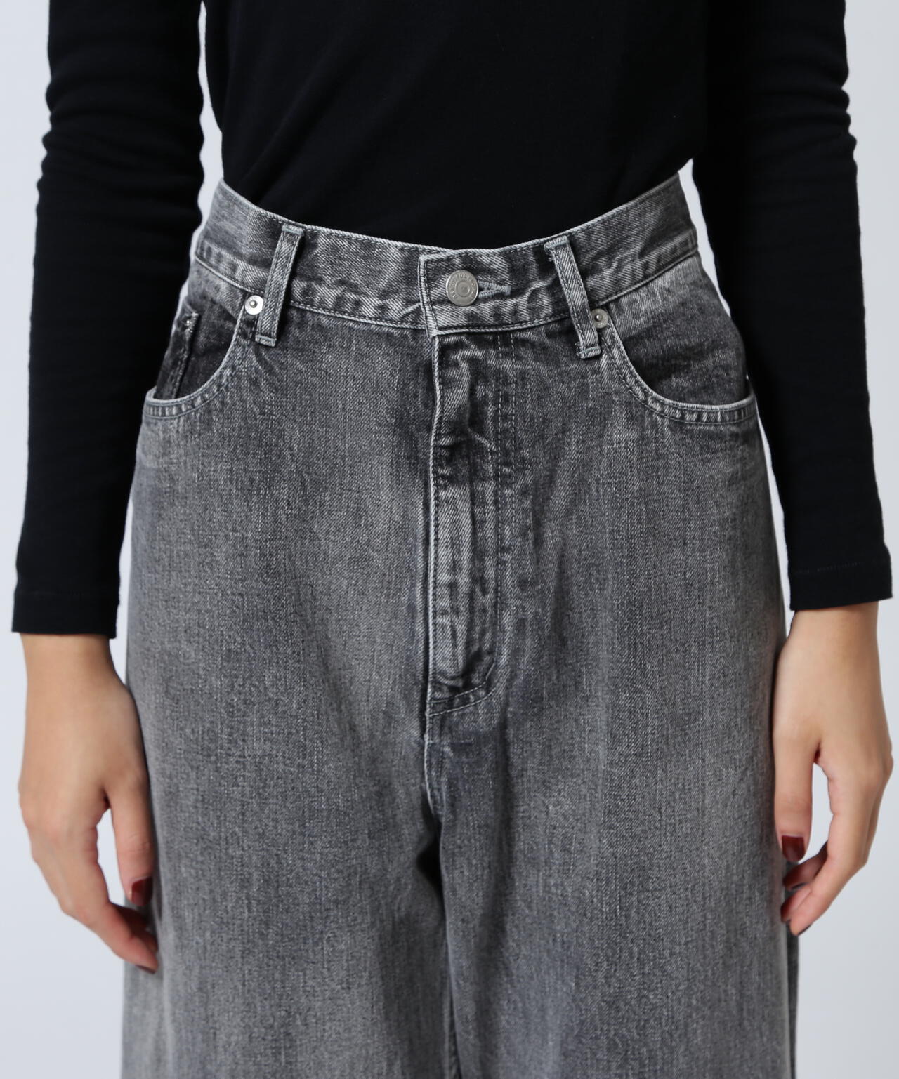 beautiful peopl/ビューティフルピープル/selvedge denim flip hem pants