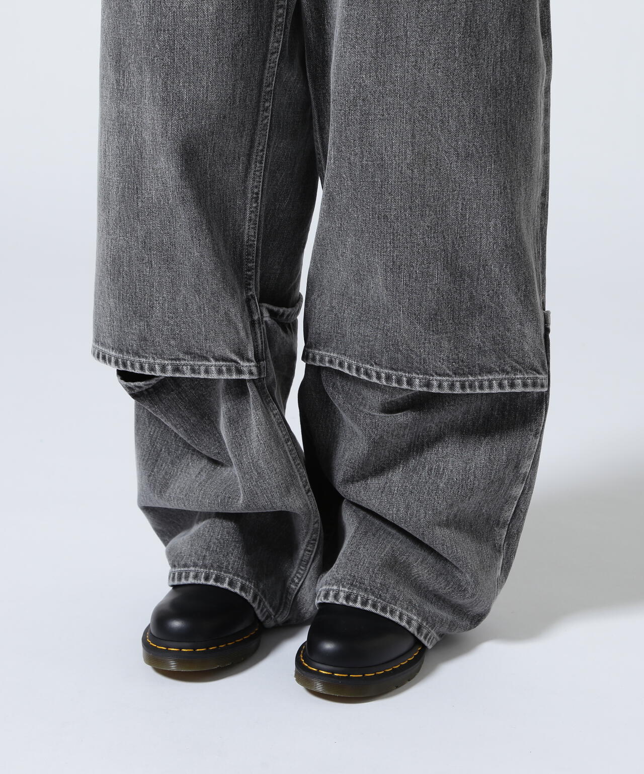 beautiful peopl/ビューティフルピープル/selvedge denim flip hem pants