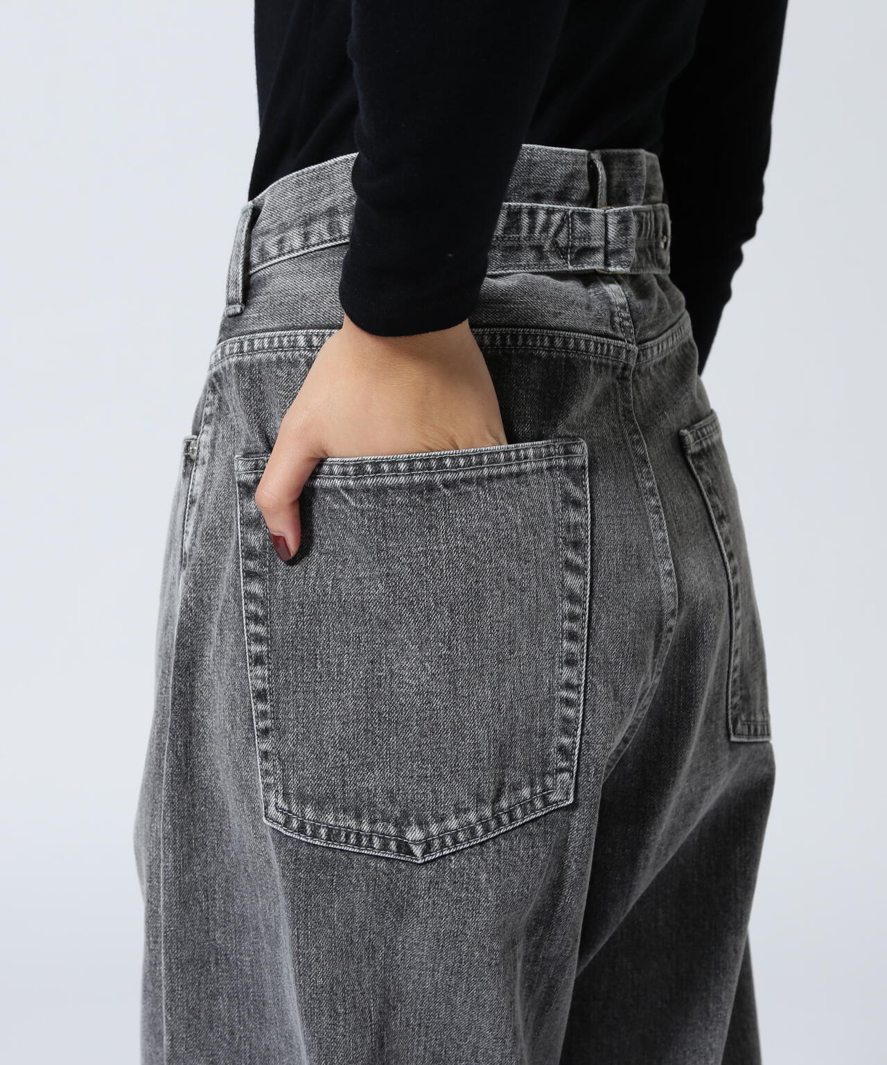 beautiful peopl/ビューティフルピープル/selvedge denim flip hem pants