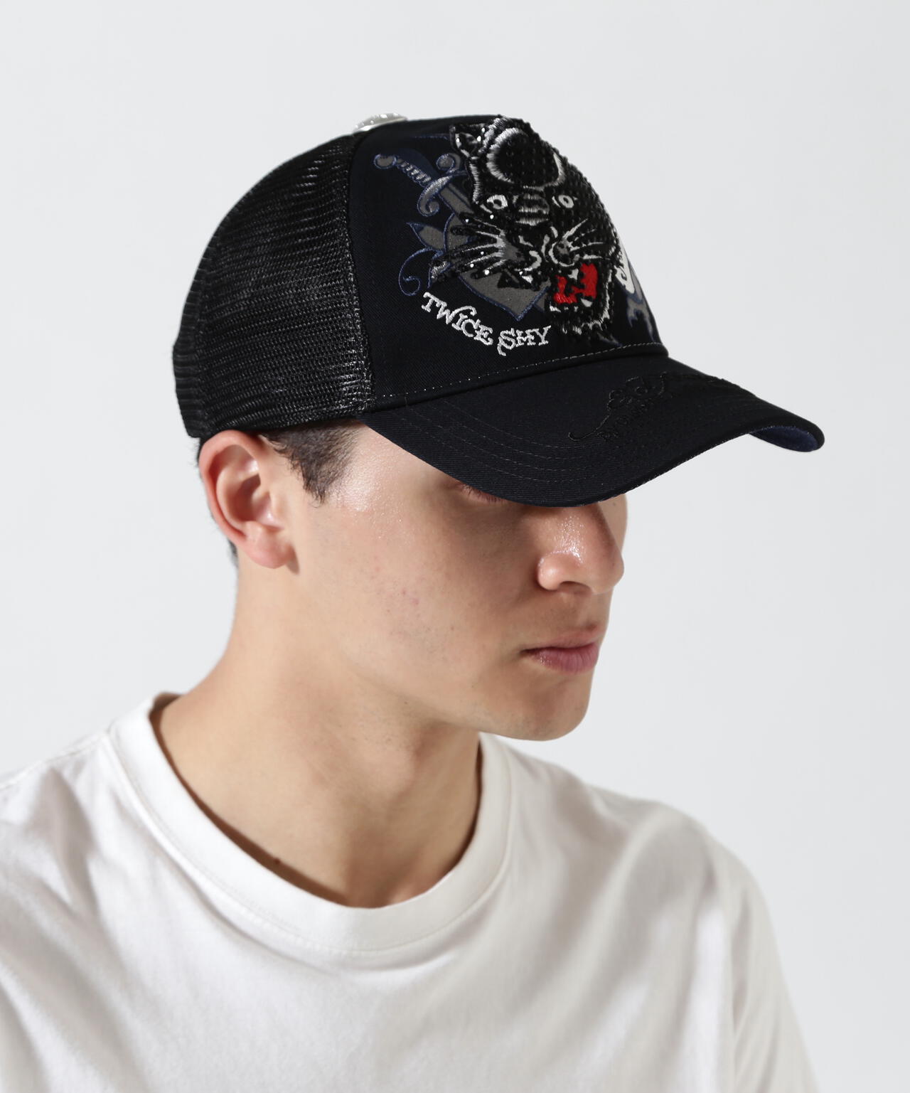 Ed Hardy/エド ハーディー/ED HARDY LEOPARD R-STONE CAP
