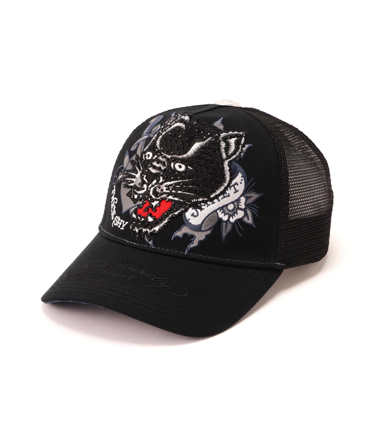 Ed Hardy/エド ハーディー/ED HARDY LEOPARD R-STONE CAP
