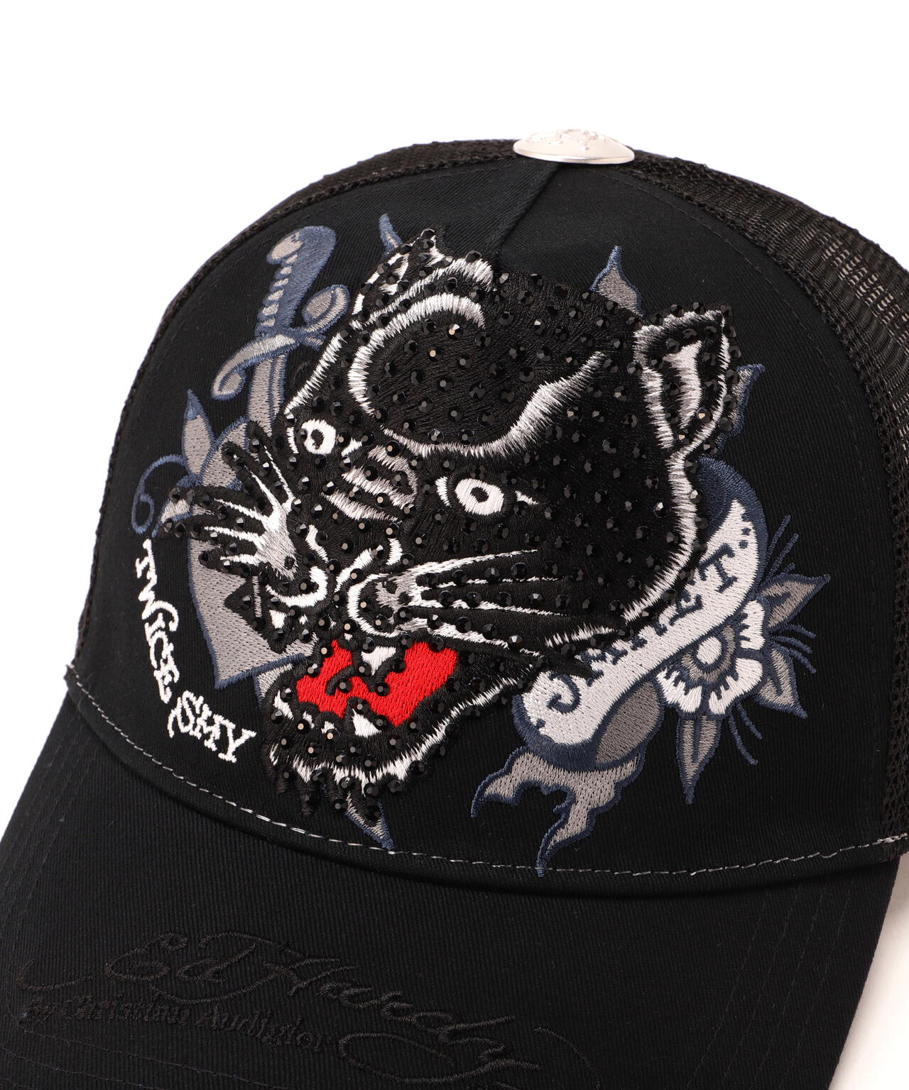 Ed Hardy/エド ハーディー/ED HARDY LEOPARD R-STONE CAP