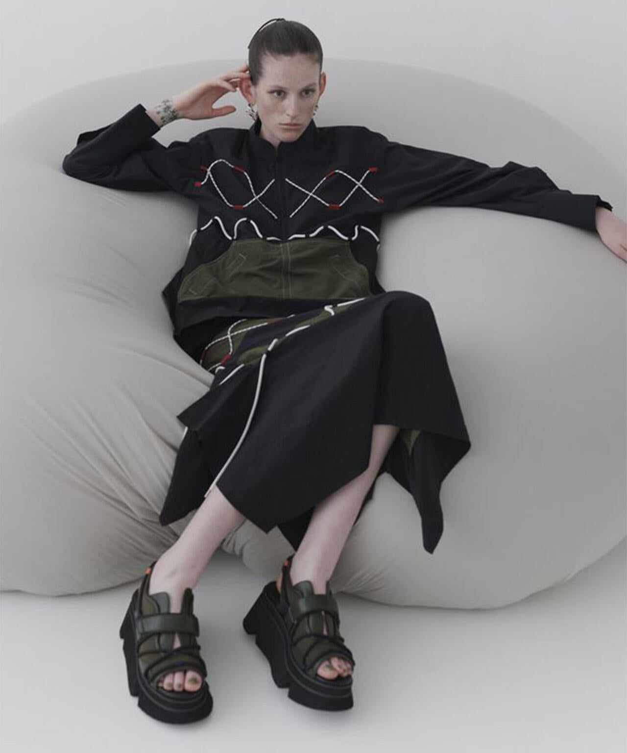 UN3D./アンスリード/WAVE CODE VOLUME SOLE SANDALS