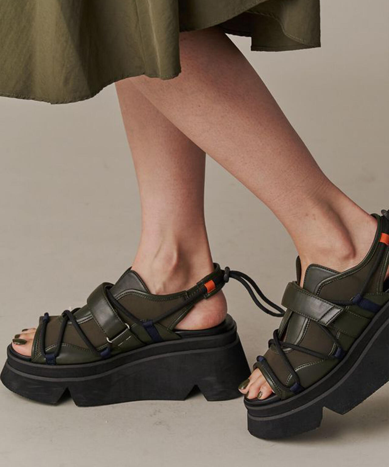 UN3D./アンスリード/WAVE CODE VOLUME SOLE SANDALS