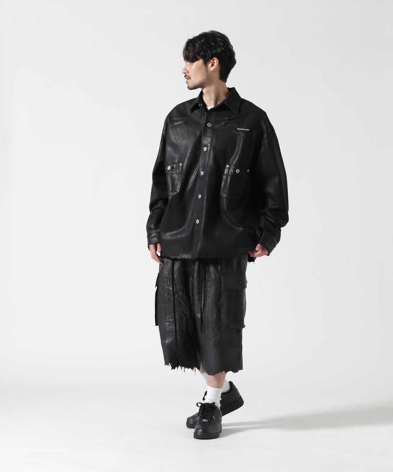 FR(13)NDS/フレンズ/REPRO-LEATHER　CARGO　SHORTS