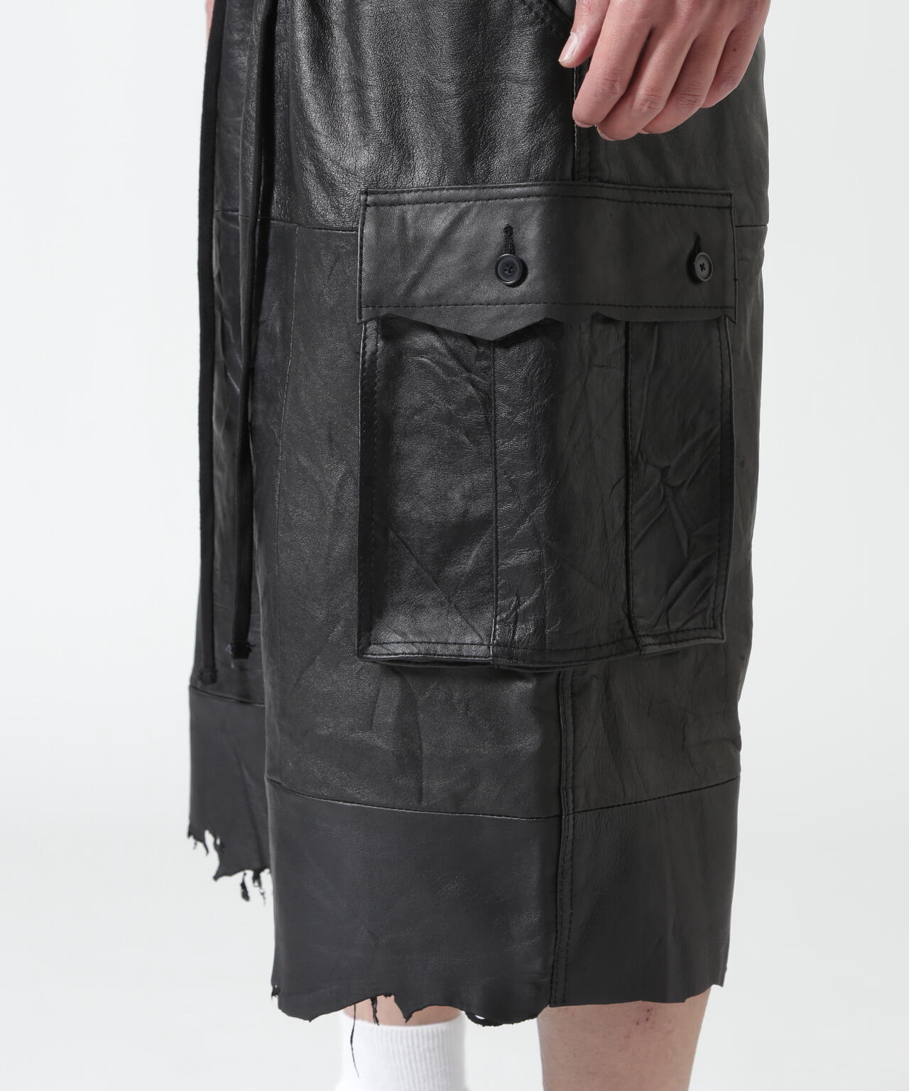 FR(13)NDS/フレンズ/REPRO-LEATHER　CARGO　SHORTS