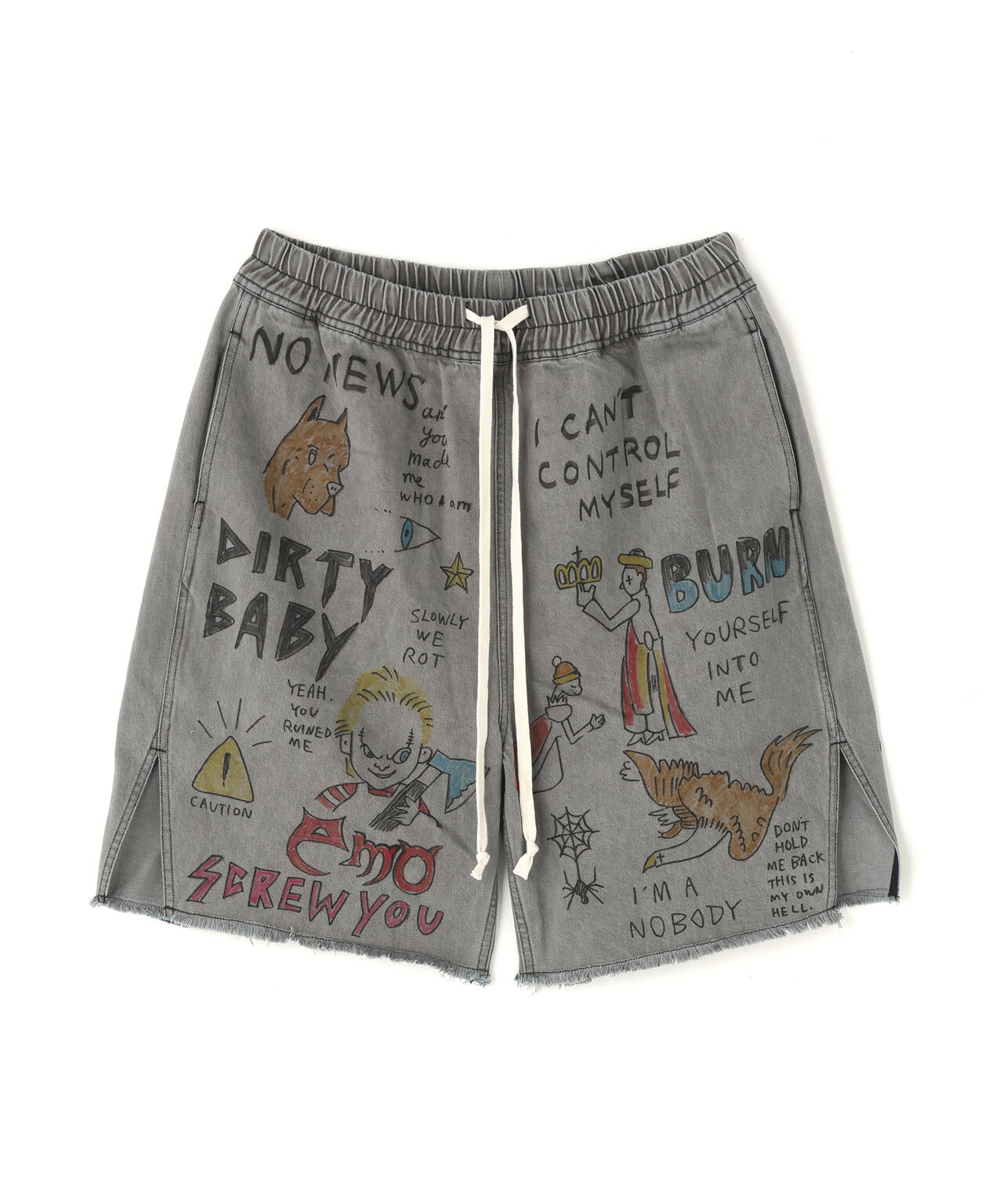 guernika/ゲルニカ/All painted denim short pants