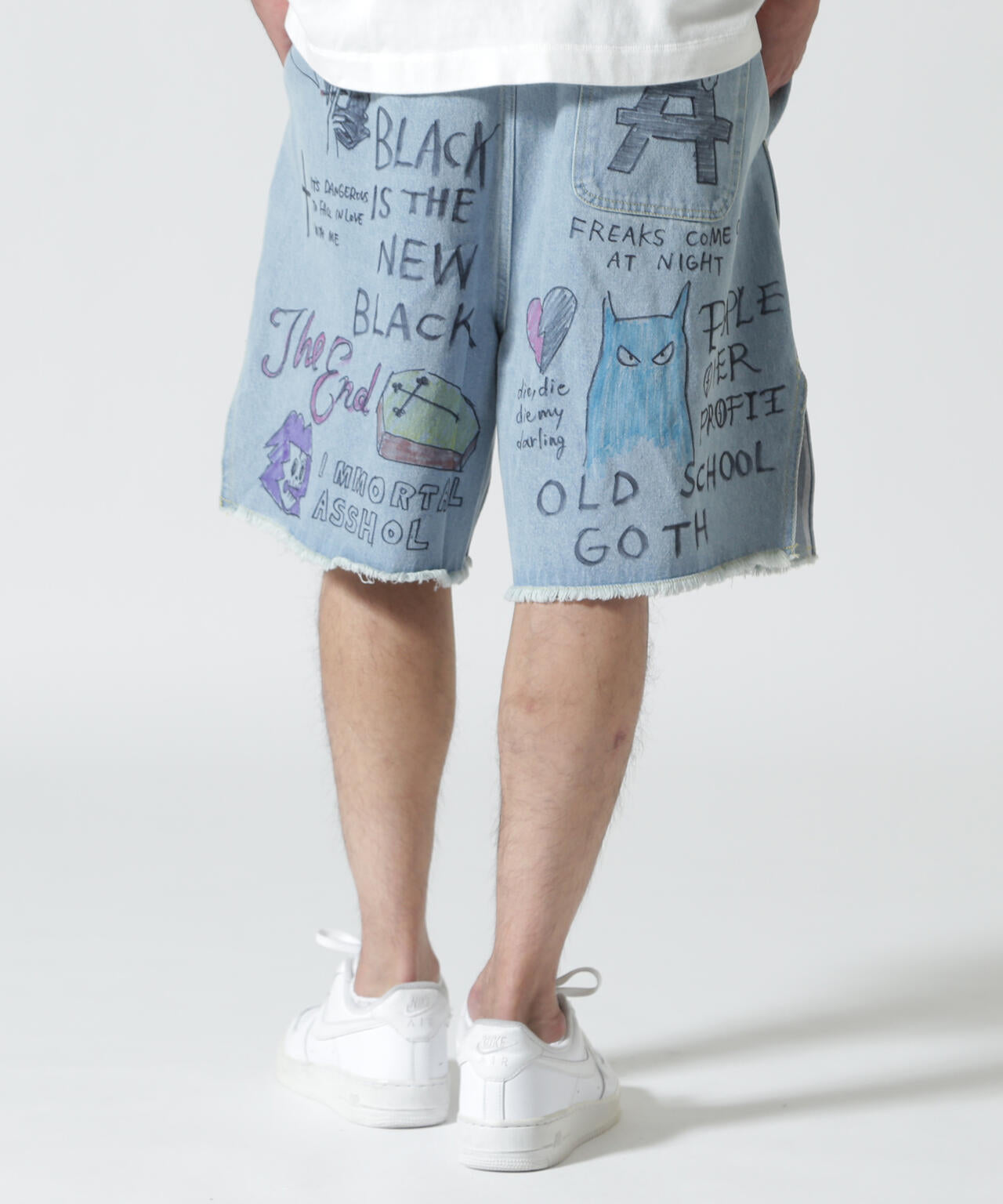 guernika/ゲルニカ/All painted denim short pants