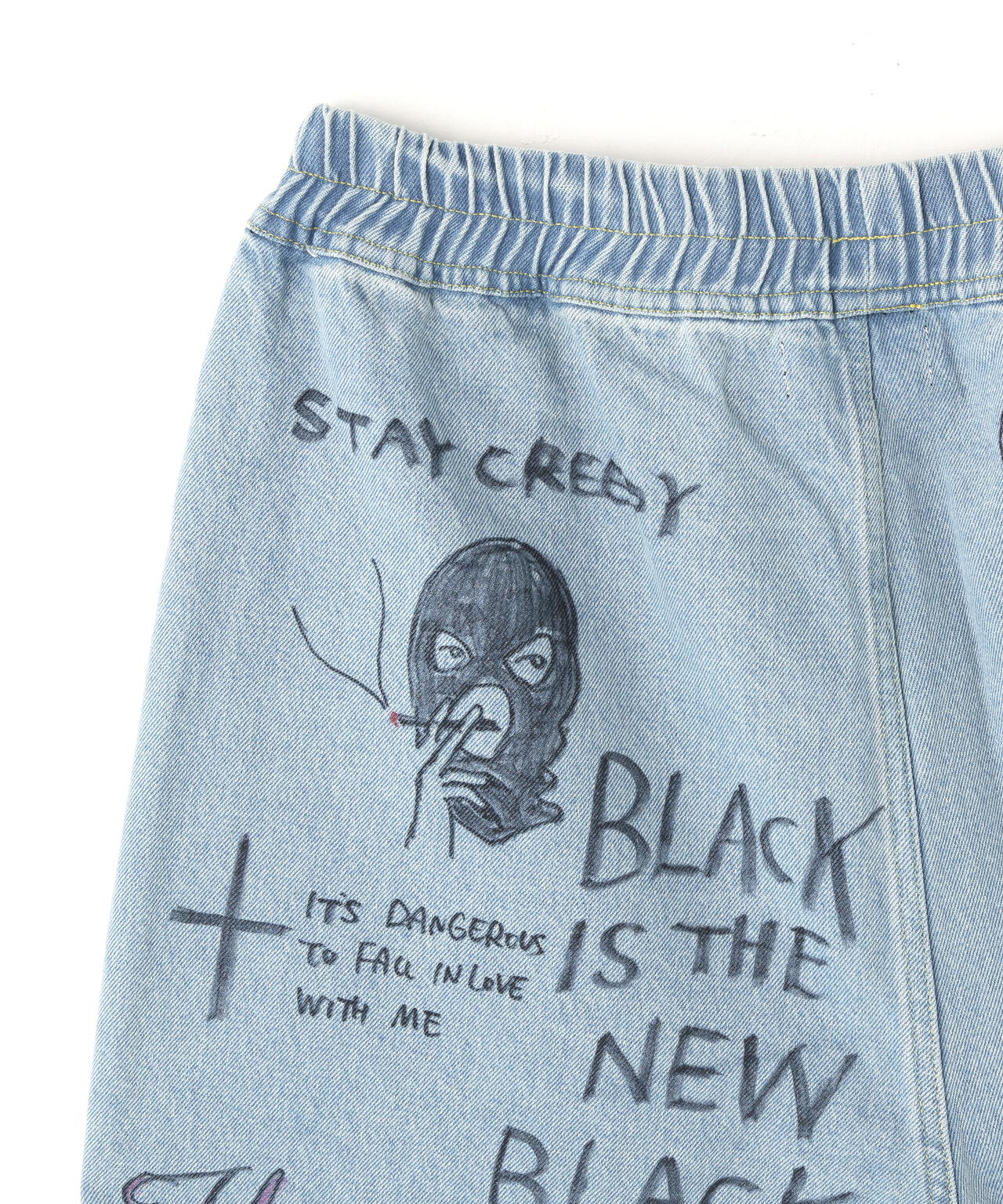 guernika/ゲルニカ/All painted denim short pants
