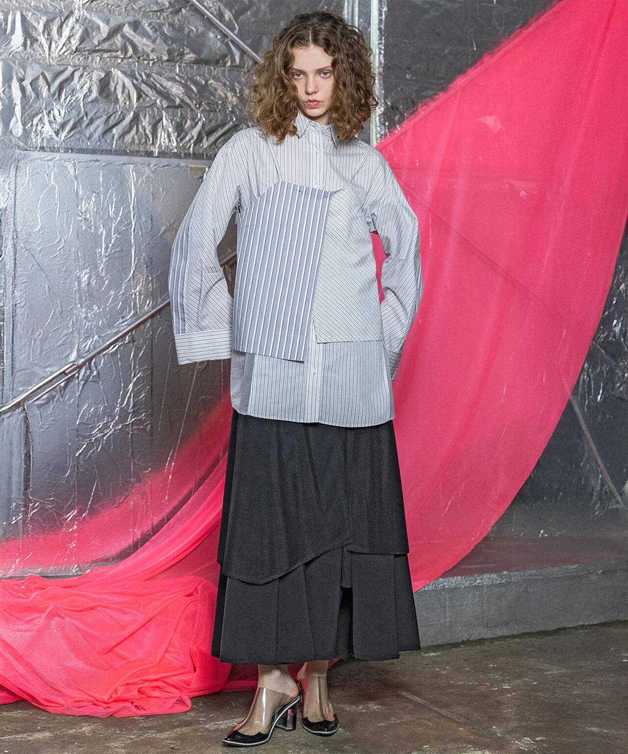 AULA AILA/アウラアイラ/LAYERED TULLE SET SKIRT