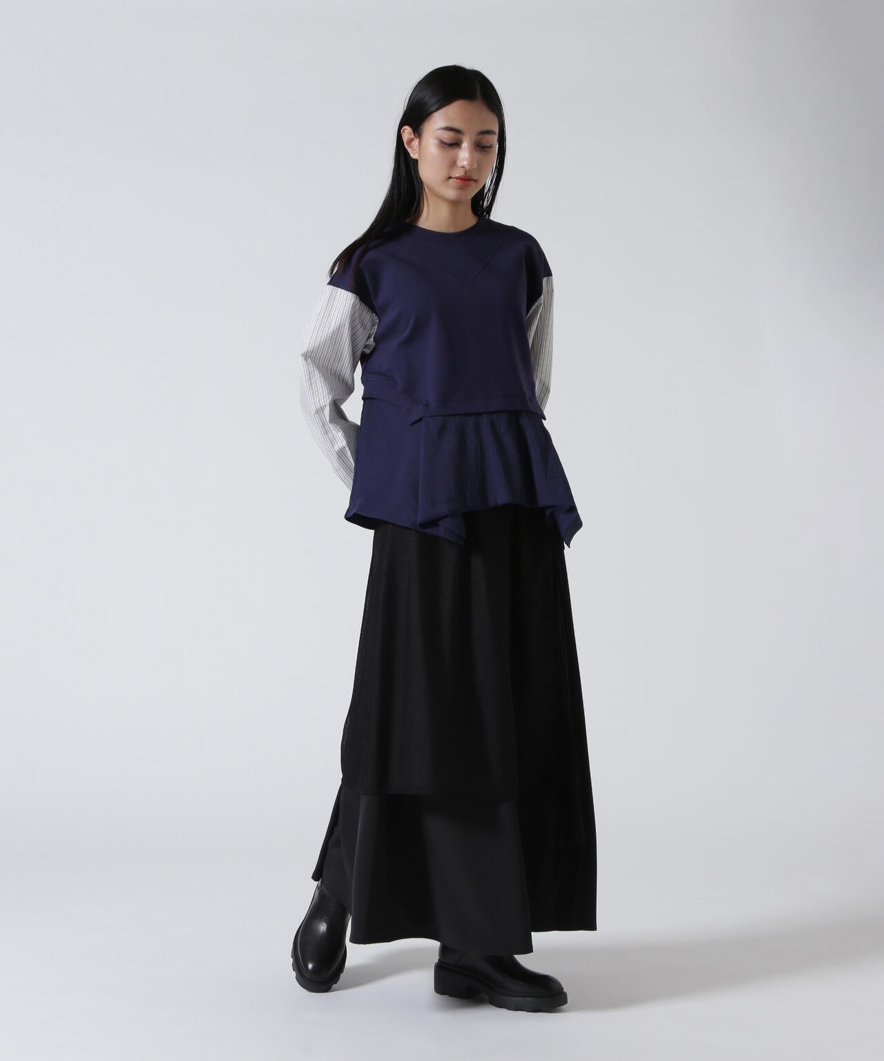 AULA AILA/アウラアイラ/LAYERED TULLE SET SKIRT