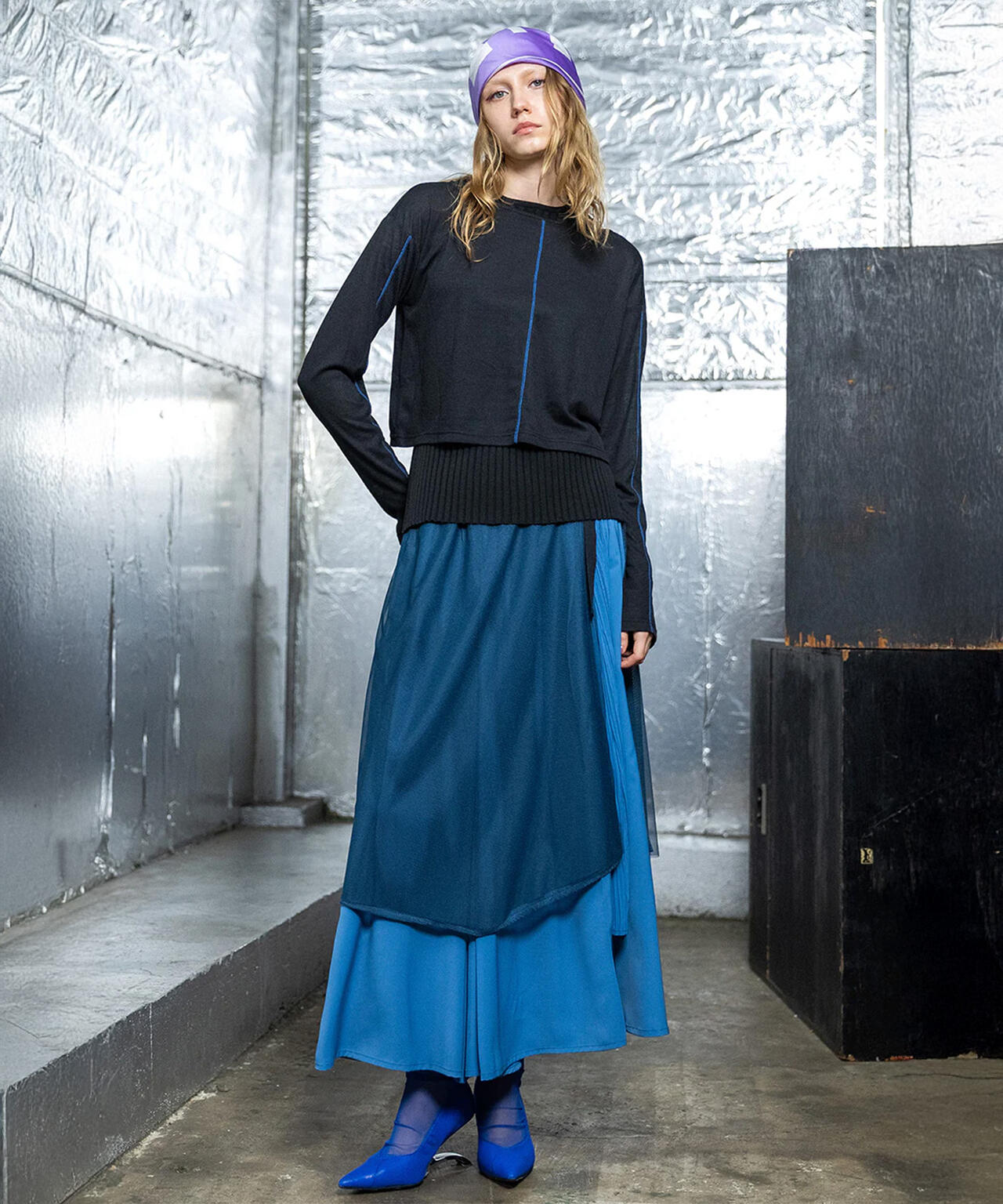 AULA AILA/アウラアイラ/LAYERED TULLE SET SKIRT