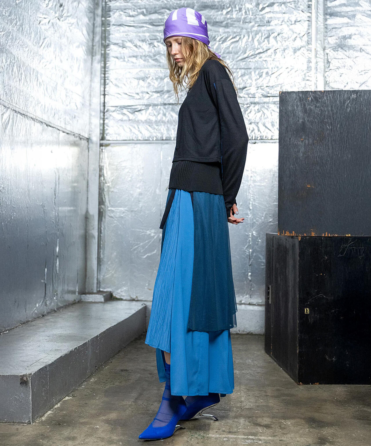 AULA AILA/アウラアイラ/LAYERED TULLE SET SKIRT