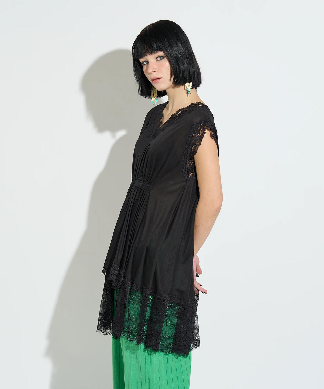 ANNA SUI NYC/アナ スイ エヌワイシー/イレギュラーへムドールチュニック