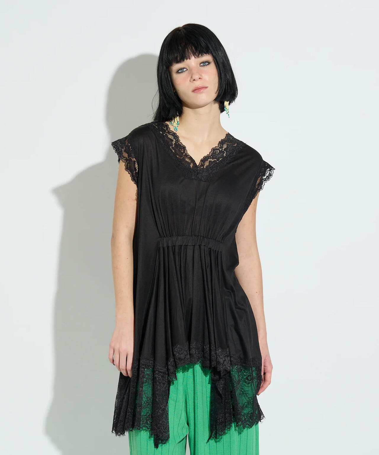 ANNA SUI NYC/アナ スイ エヌワイシー/イレギュラーへムドールチュニック