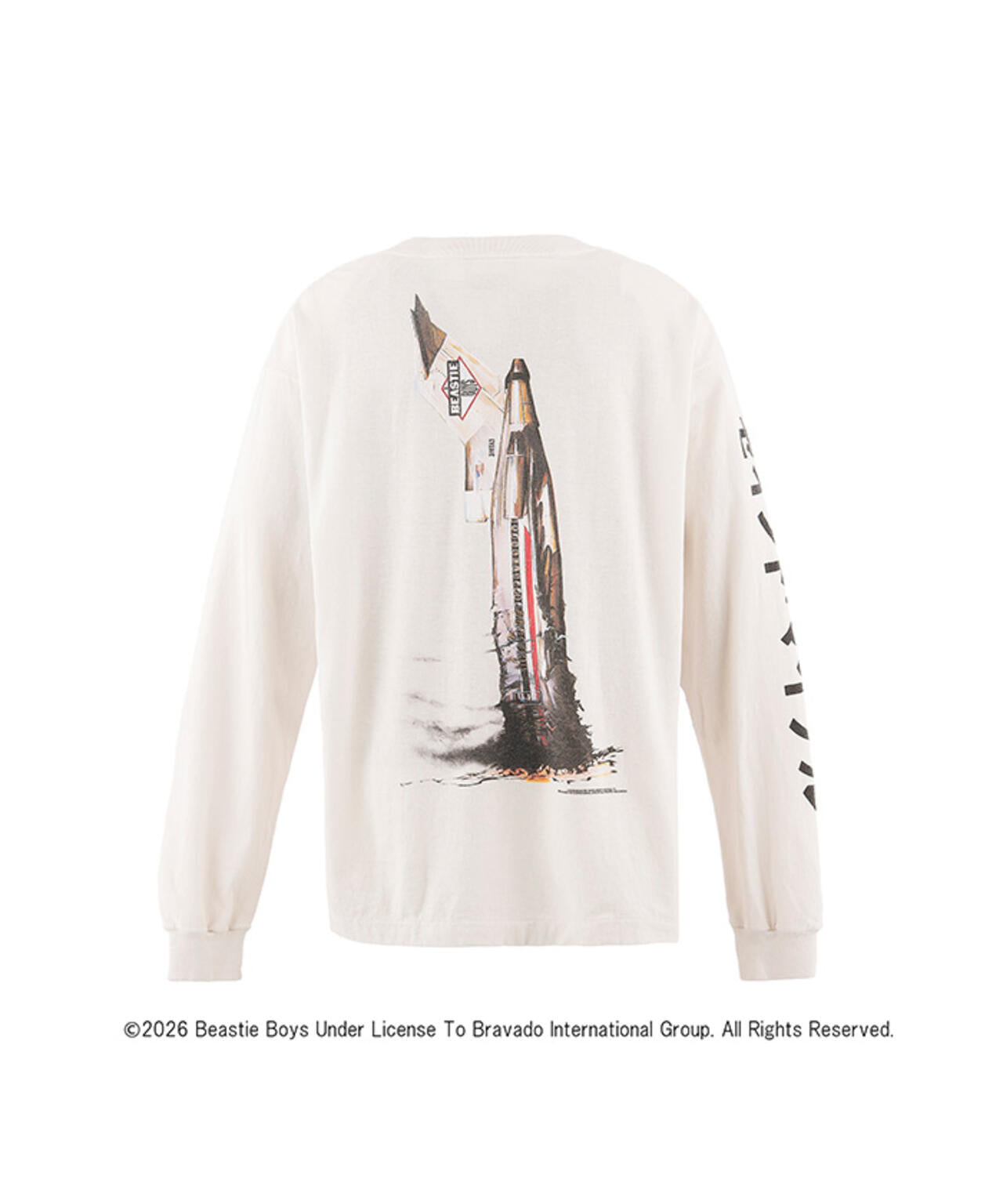SAINT MICHAEL/セントマイケル/BTB_LS T-SHIRT /BEASTIEBOYS/WHITE