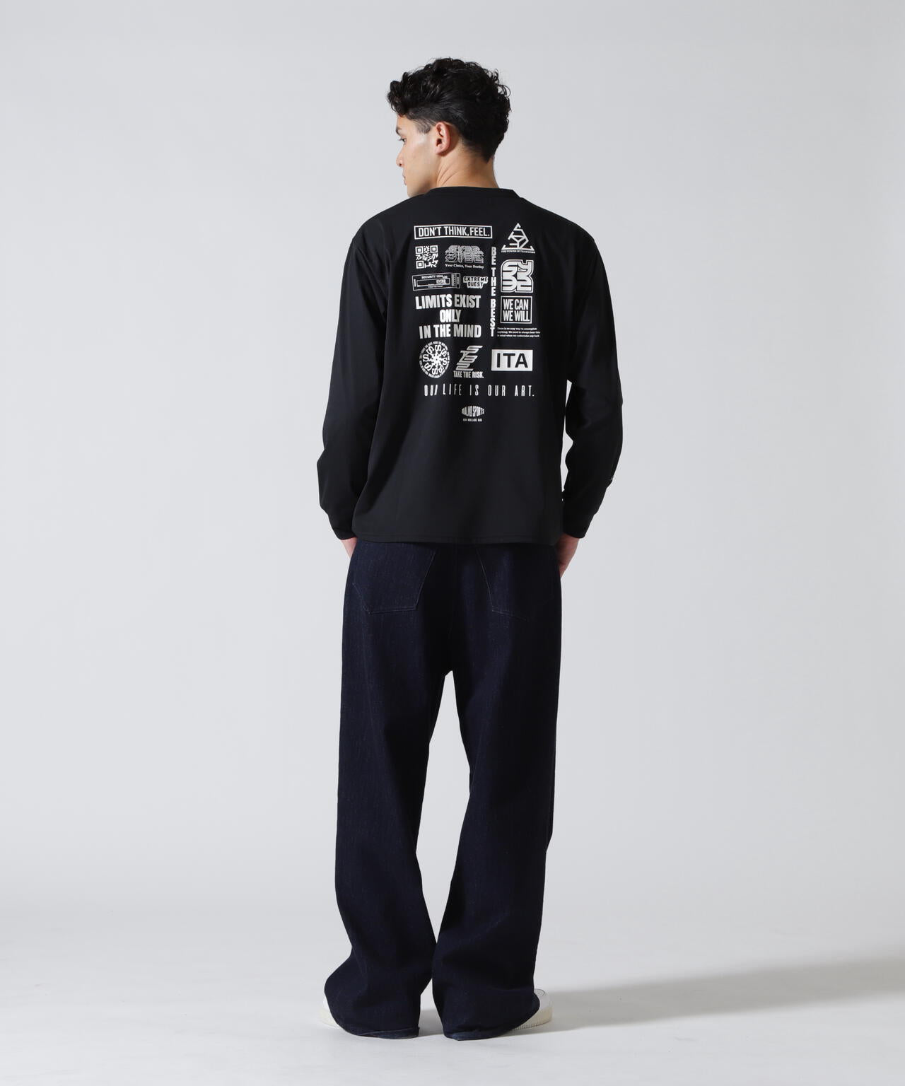 SY32 by SWEET YEARS /エスワイサーティトゥ バイ スィートイヤーズ/MULTI LOGO L/S TEE
