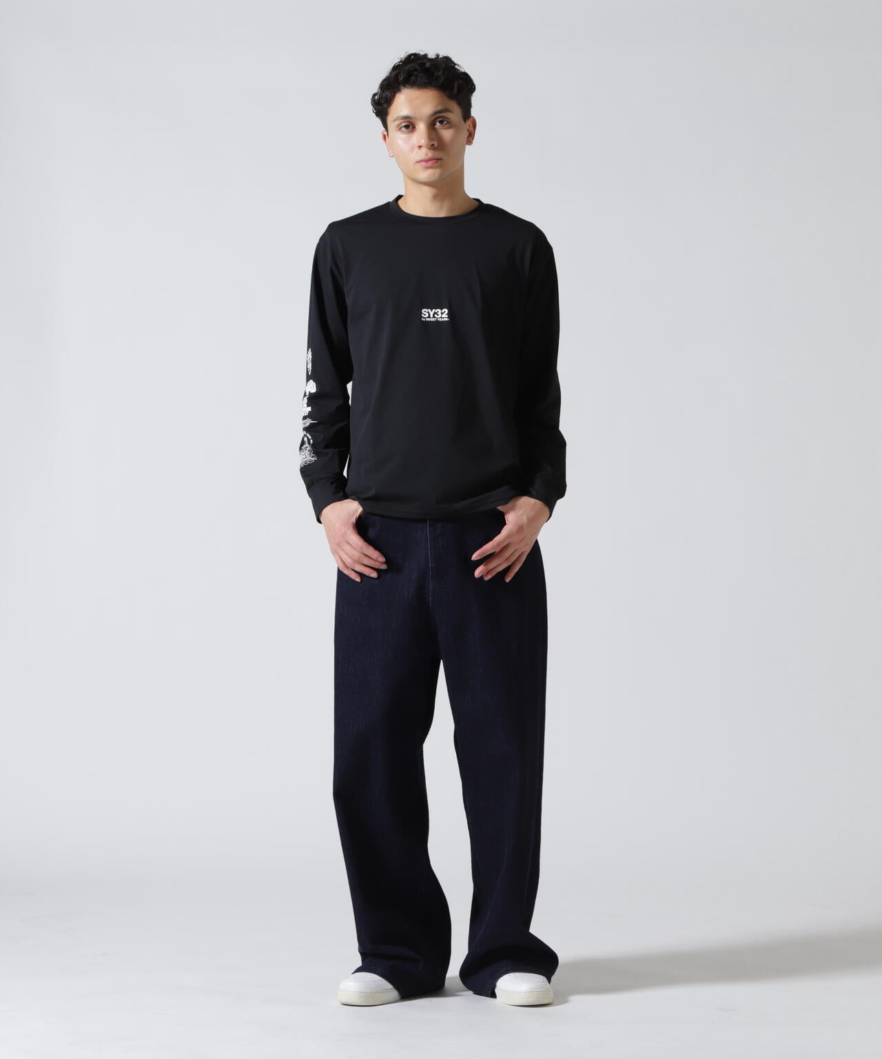 SY32 by SWEET YEARS /エスワイサーティトゥ バイ スィートイヤーズ/MULTI LOGO L/S TEE