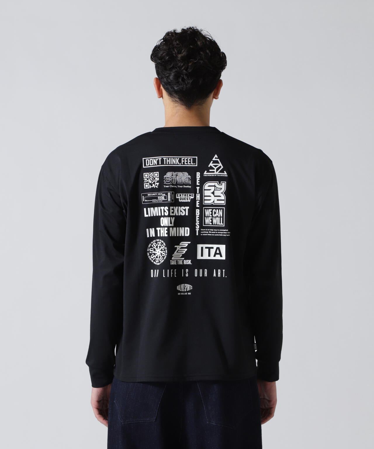 SY32 by SWEET YEARS /エスワイサーティトゥ バイ スィートイヤーズ/MULTI LOGO L/S TEE