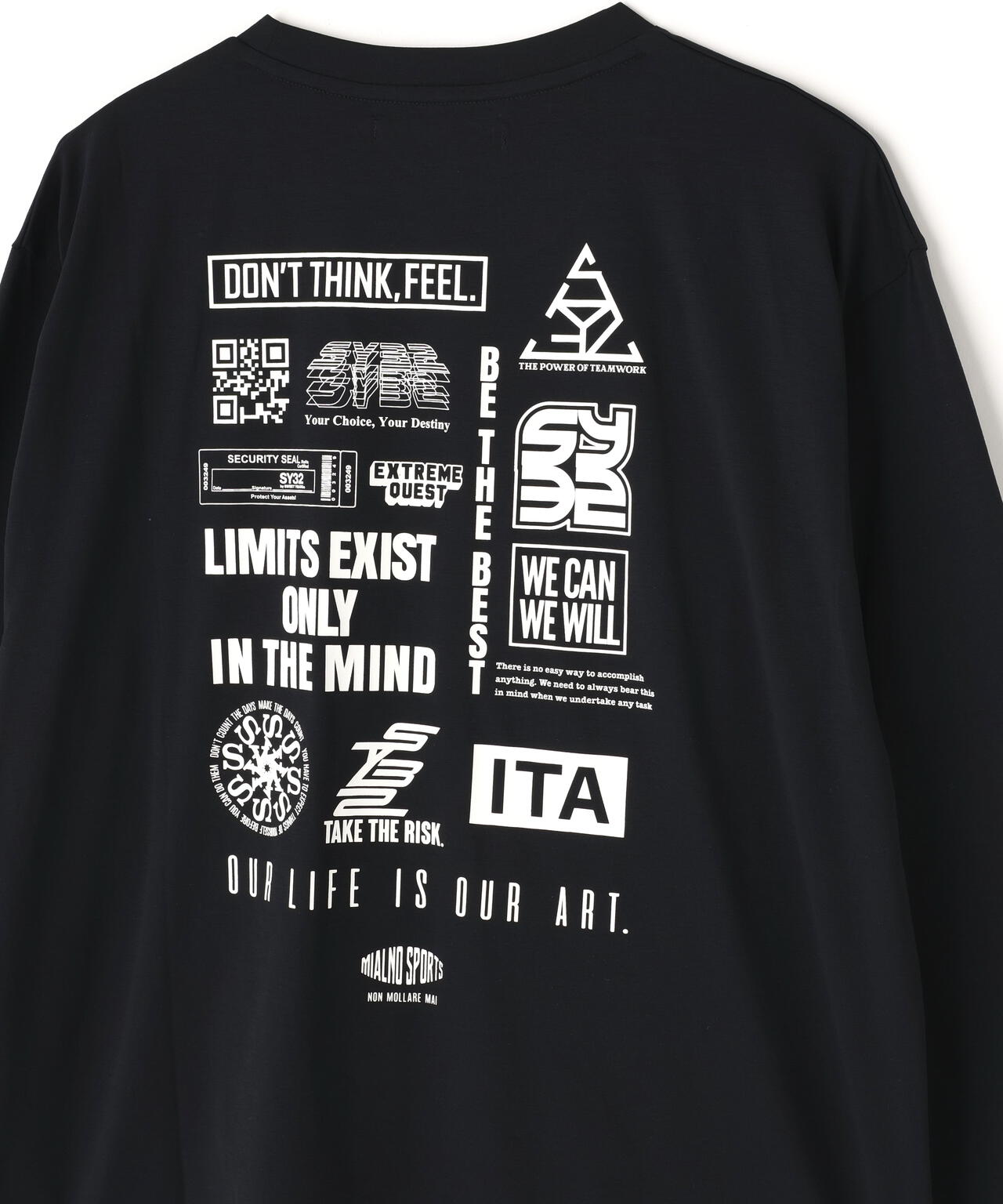 SY32 by SWEET YEARS /エスワイサーティトゥ バイ スィートイヤーズ/MULTI LOGO L/S TEE