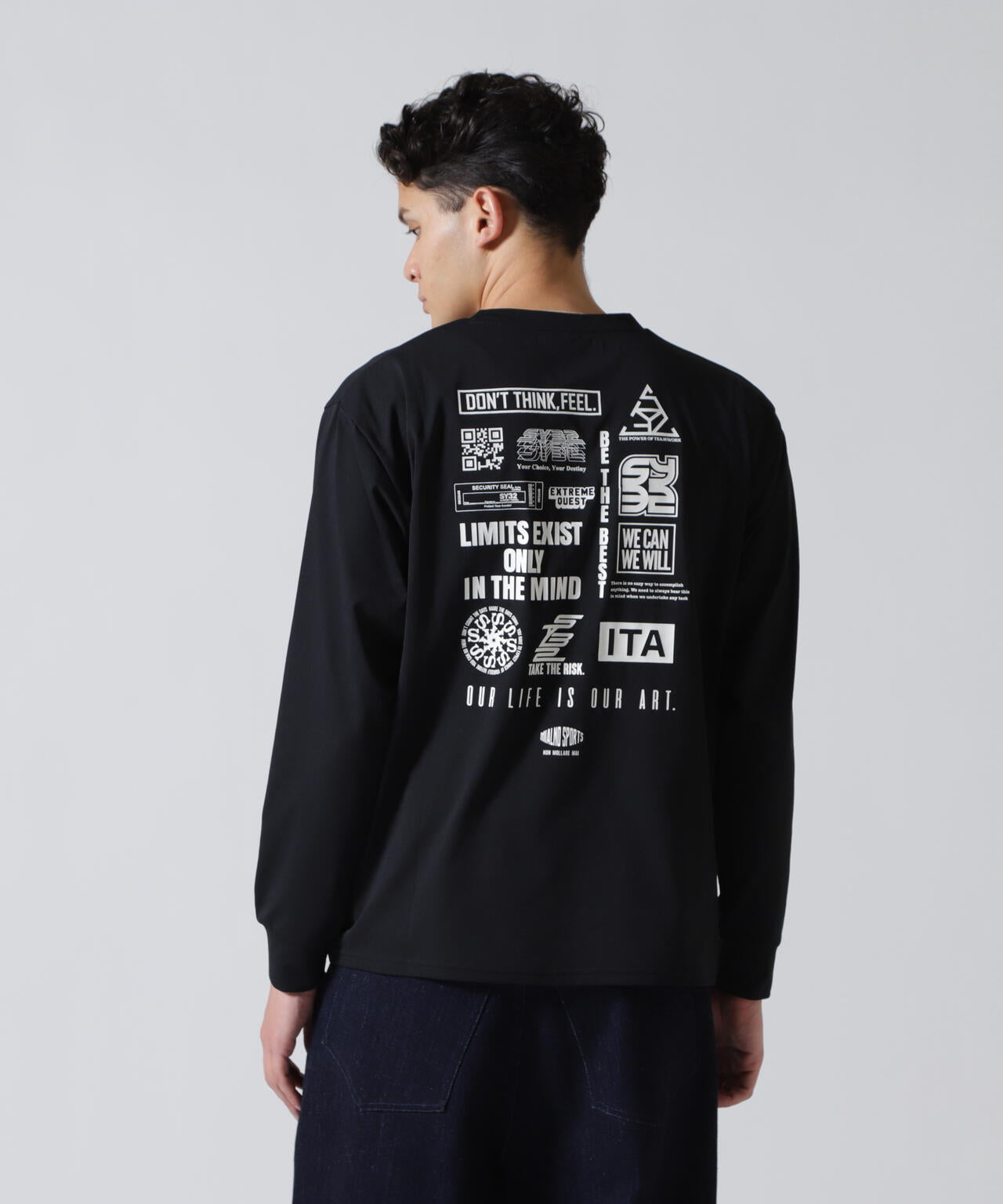 SY32 by SWEET YEARS /エスワイサーティトゥ バイ スィートイヤーズ/MULTI LOGO L/S TEE