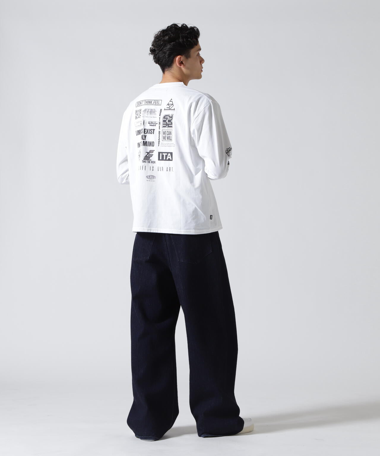 SY32 by SWEET YEARS /エスワイサーティトゥ バイ スィートイヤーズ/MULTI LOGO L/S TEE