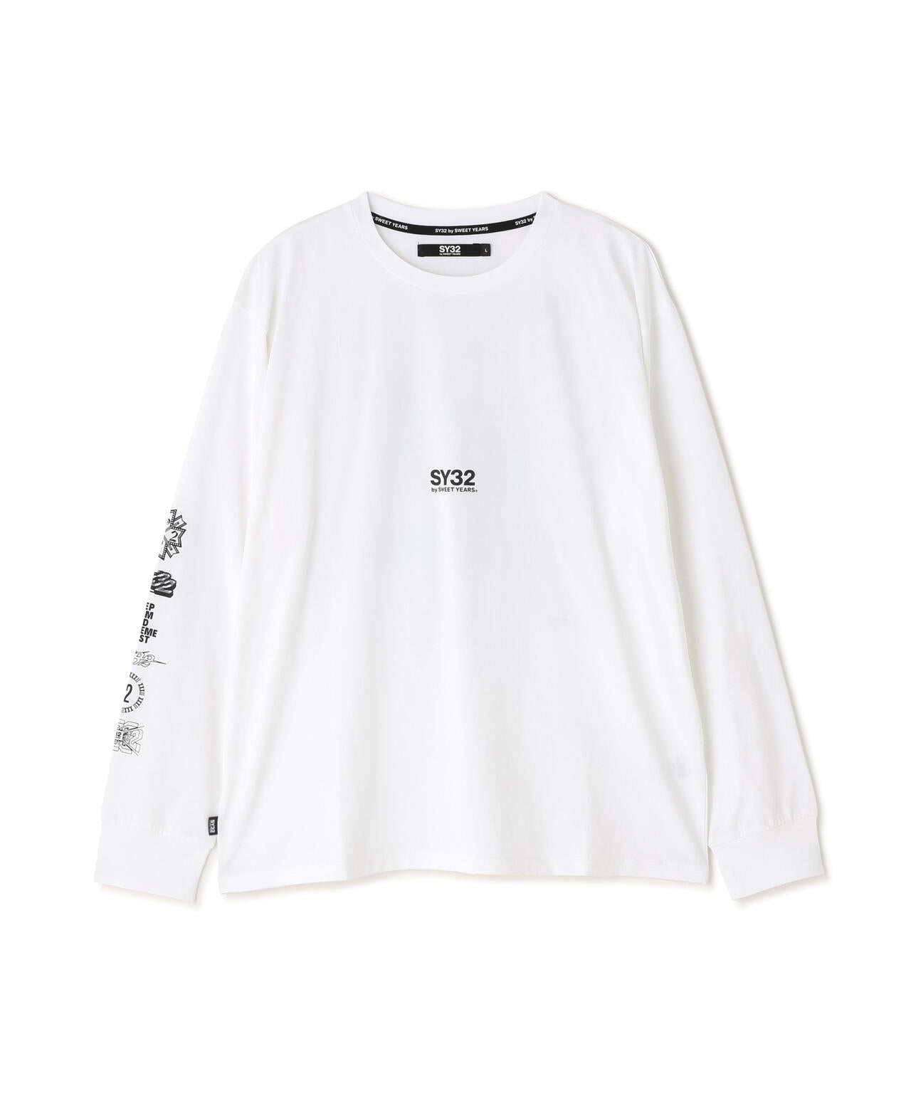 SY32 by SWEET YEARS /エスワイサーティトゥ バイ スィートイヤーズ/MULTI LOGO L/S TEE