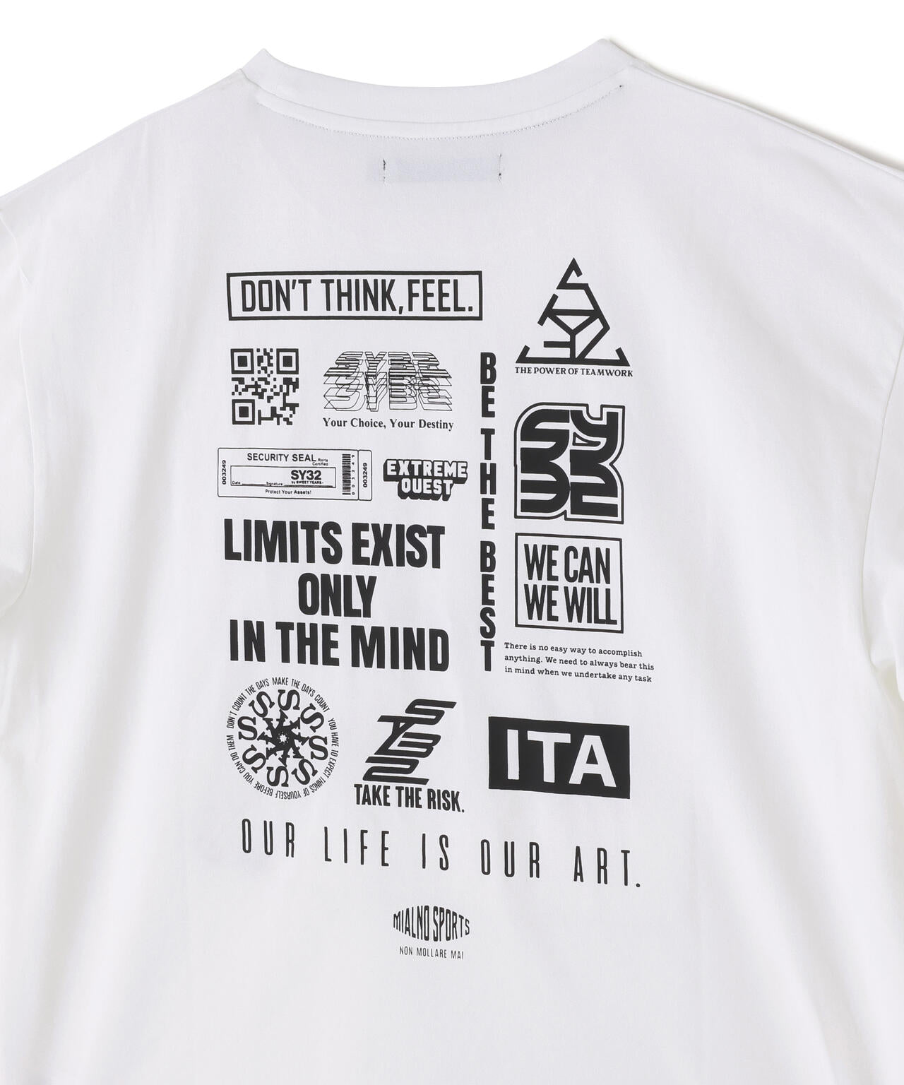 SY32 by SWEET YEARS /エスワイサーティトゥ バイ スィートイヤーズ/MULTI LOGO L/S TEE