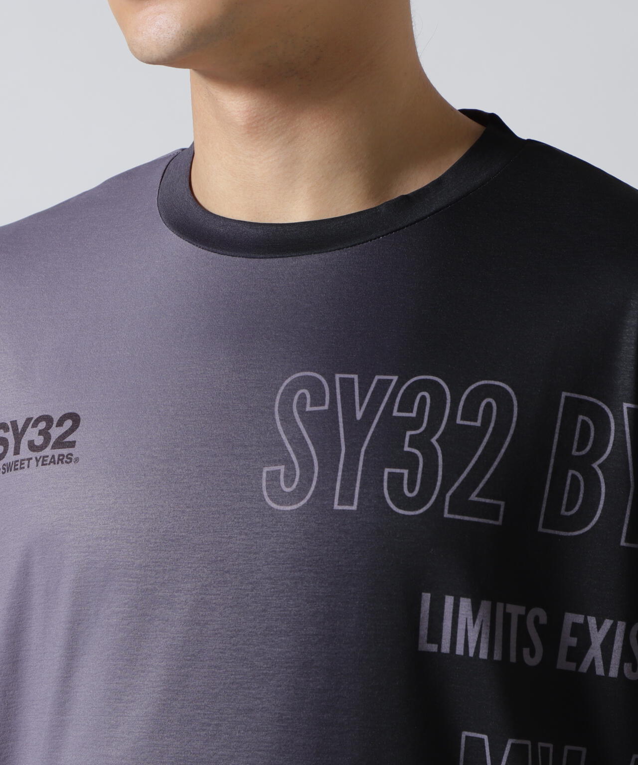 SY32 by SWEET YEARS/エスワイサーティトゥ バイ スィートイヤーズ/GRADATION LOGO L/S TEE